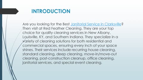 Janitorial Service in Clarksville