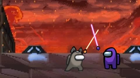 Dark Vexst Among Us vs Purple Nox Knight | Cut-out Animation