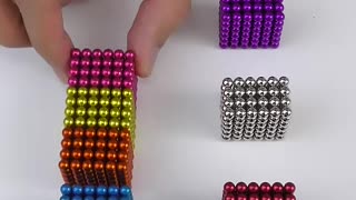 Viral: The tiny magnetic balls perfectly attach to each other. #asmr #satisfying