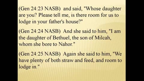 Gen 24 – The Love Story of Isaac and Rebecca - Also, a controversy solved: almah and Bethuwlah.