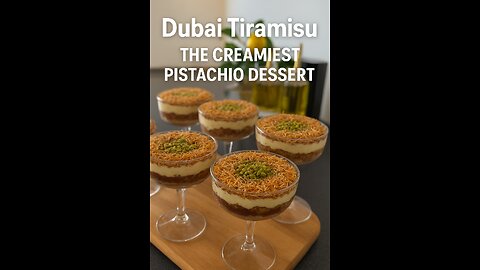 Dubai Tiramisu 🤎 The Creamiest Pistachio Dessert Ever