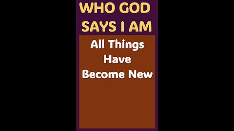ALL THINGS HAVE BECOME NEW #wordofgod #Jesus #God #forgiveness #peace #spirituality #heart #love