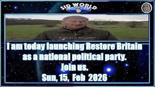 I am today launching Restore Britain as a national political party. - Join us.