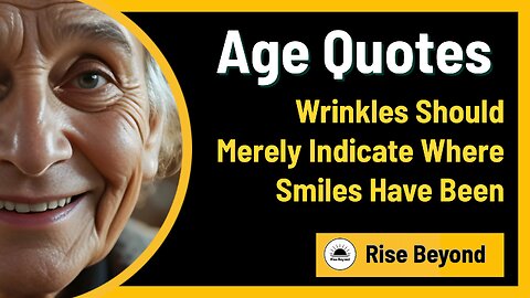Wrinkles Reflect a Life of Smiles – Mark Twain | Rise Beyond