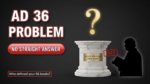 Salty Scriptura and the AD36 Problem - Avoiding Straight Answers