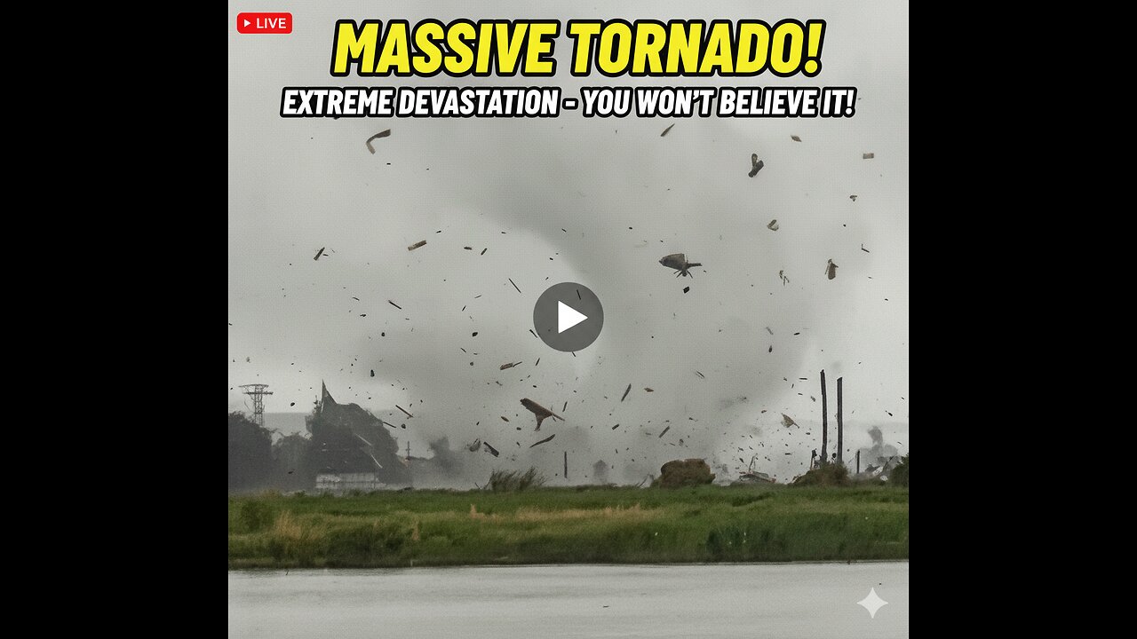 Massive Tornado Devastation: Extreme Storm Caught on Camera | What You Need to Know 🌪️💥😱
