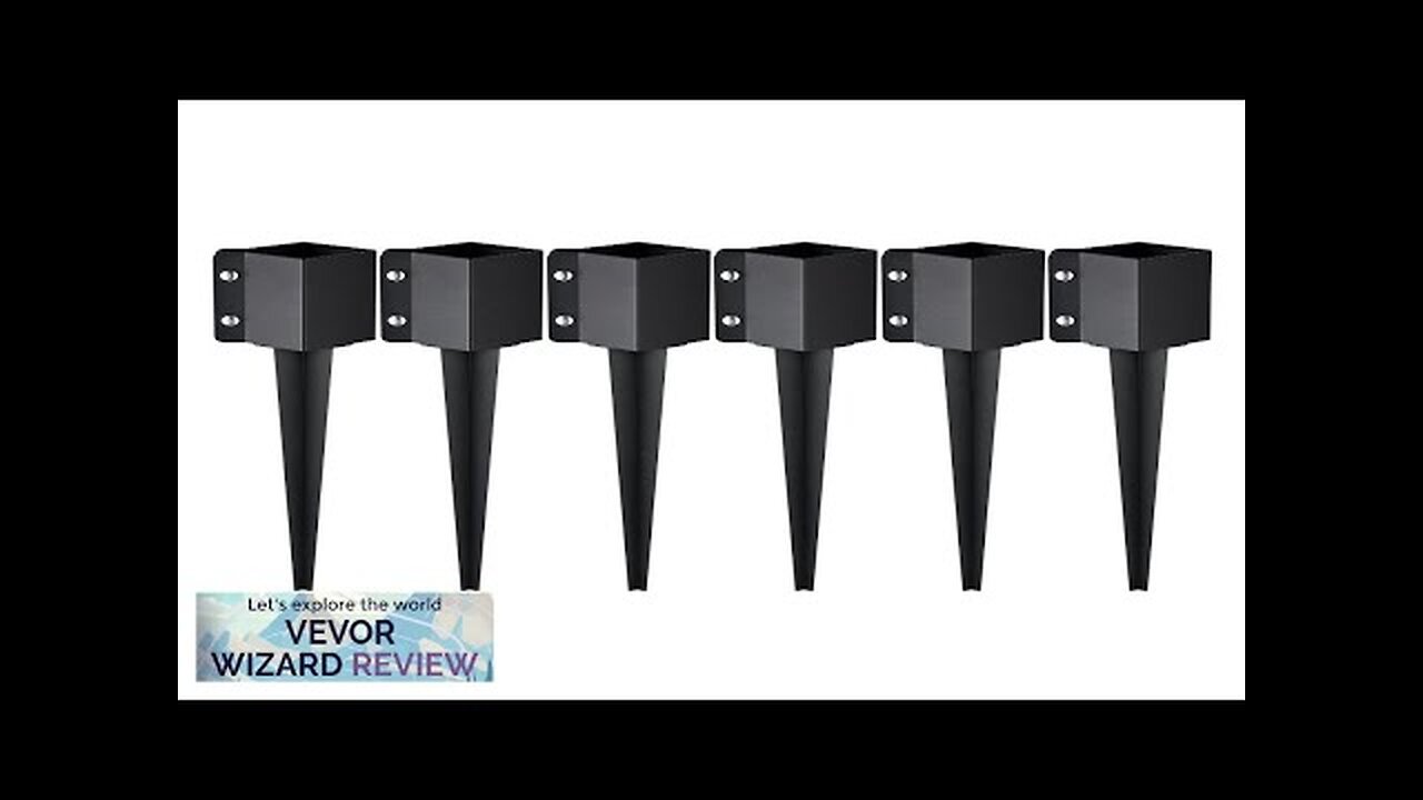 VEVOR Fence Post Anchor Ground Spike 6 Pack 24 x 4 x Review