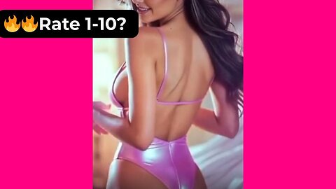 🔥 Rate Her Body in This Pink Bodysuit 1-10? 😍 Supermodel 4K