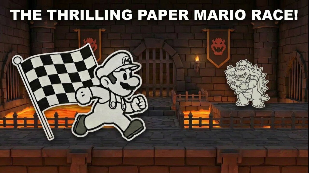 THE THRILLING PAPER MARIO RACE!