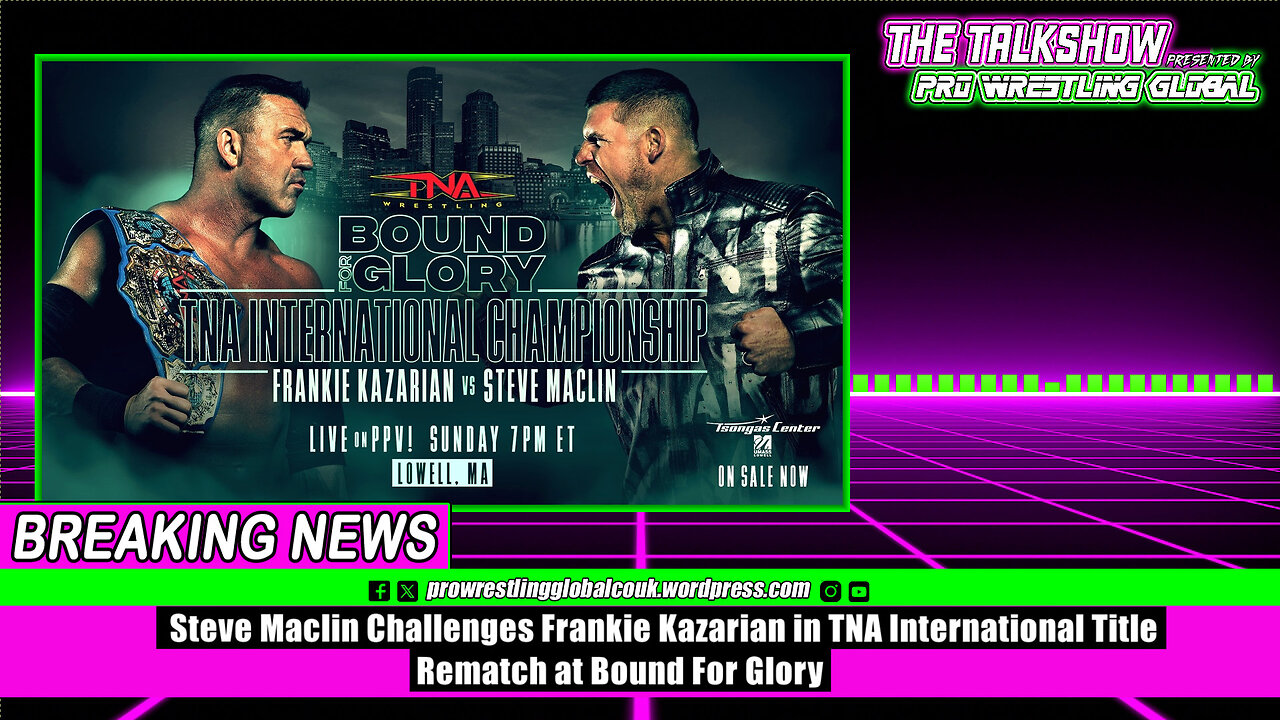 Steve Maclin Challenges Frankie Kazarian in TNA International Title Rematch at Bound For Glory