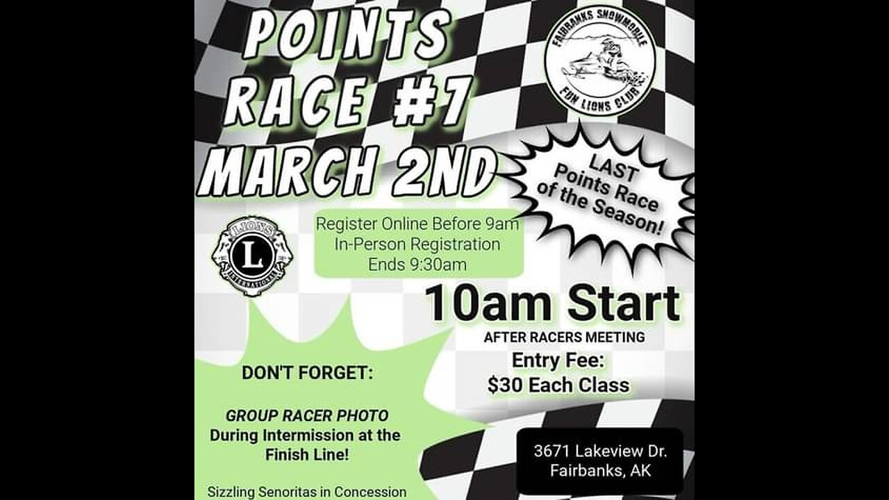 Fairbanks! What's going on? (03/02/2025) Events calendar update