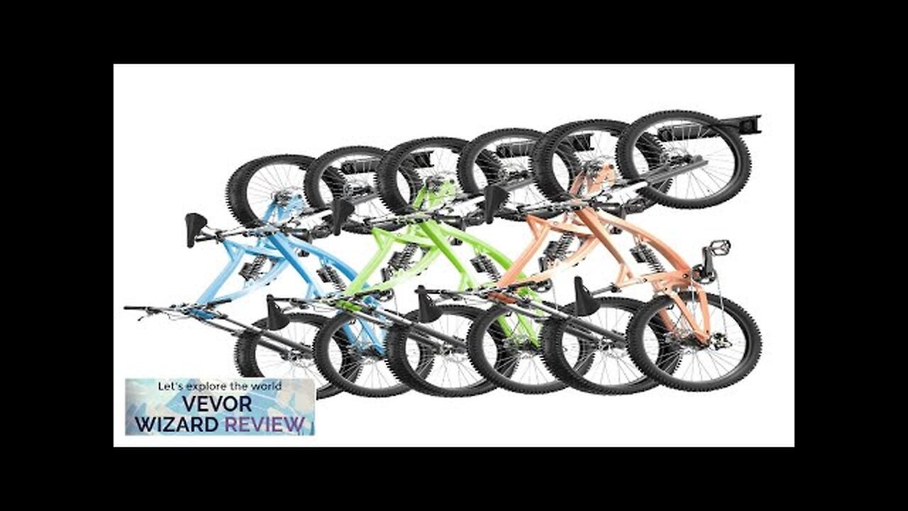 The Rumble Rack VEVOR Bike Storage Rack 6 Bike Racks and 6 Helmets Hooks Wall Review