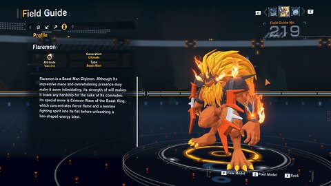 flaremon all digivolution/de-digivolution/profile Digimon Story Time Stranger