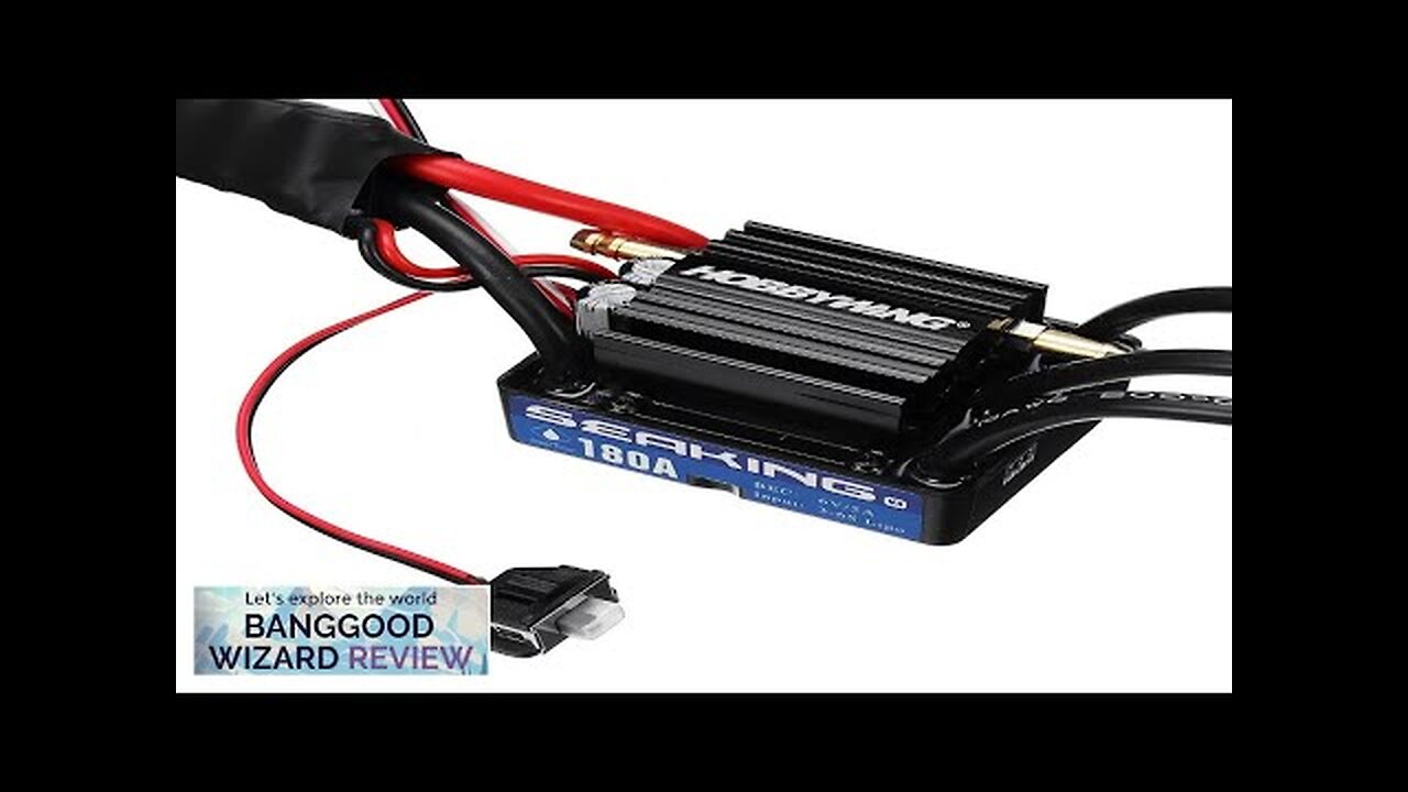 Hobbywing Seaking V3 180A Brushless Waterproof ESC Speed Controller 6V/5A BEC Review