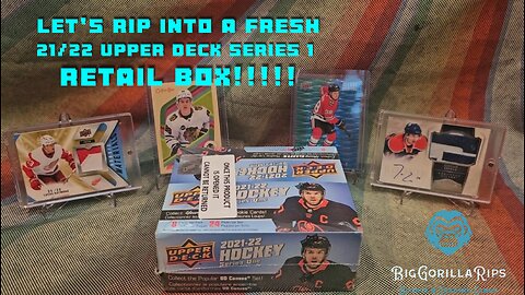 2021-22 Upper Deck series 1 retail box rip!!!