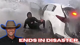 When Running From The Cops Nearly Turns Fatal