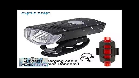 Bike Light Set Front Light with Taillight USB Rechargeable Easy to Install Review