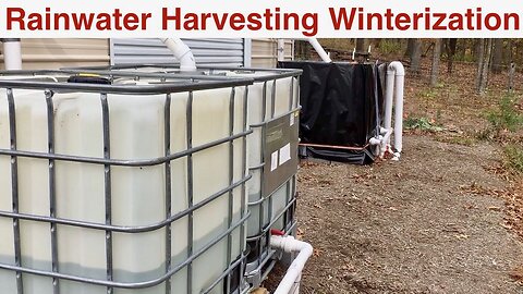 IBC Tote Rainwater Harvesting Winterization