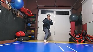 WTD Sliding Front Kick to Snap Hook Kick sequential