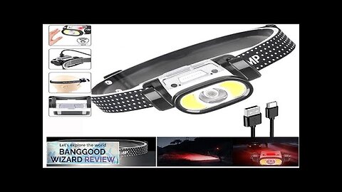 Wave Sensor 2000mAh 400LM 5 Lighting Modes LED Headlamp USB Rechargeable Head Review