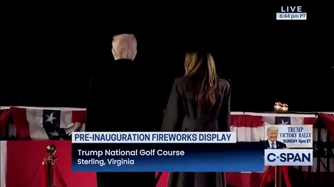 Trumps watch ceremonial fireworks display to kick off inauguration weekend