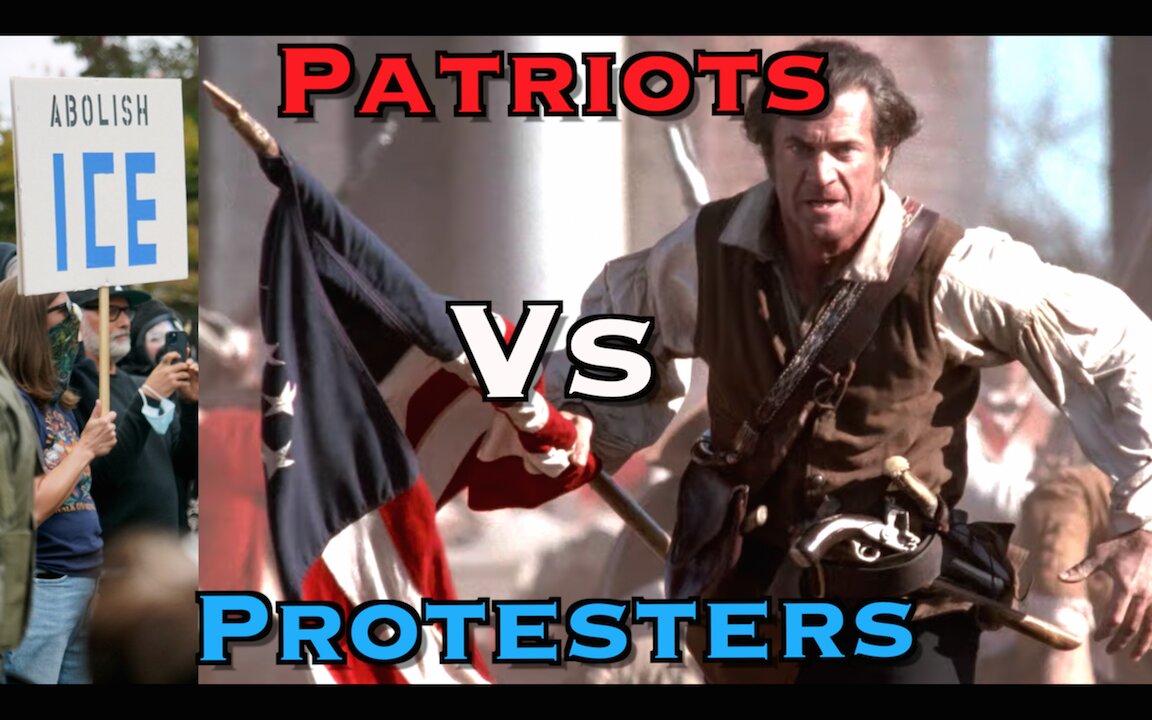 Patriots Vs ICE Protesters