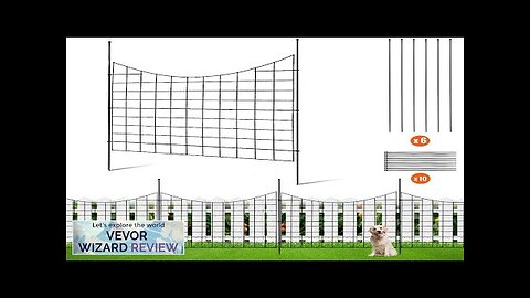 VEVOR Garden Fence 36.6in(H) x12ft(L) Animal Barrier Fence Underground Decorative Garden Review