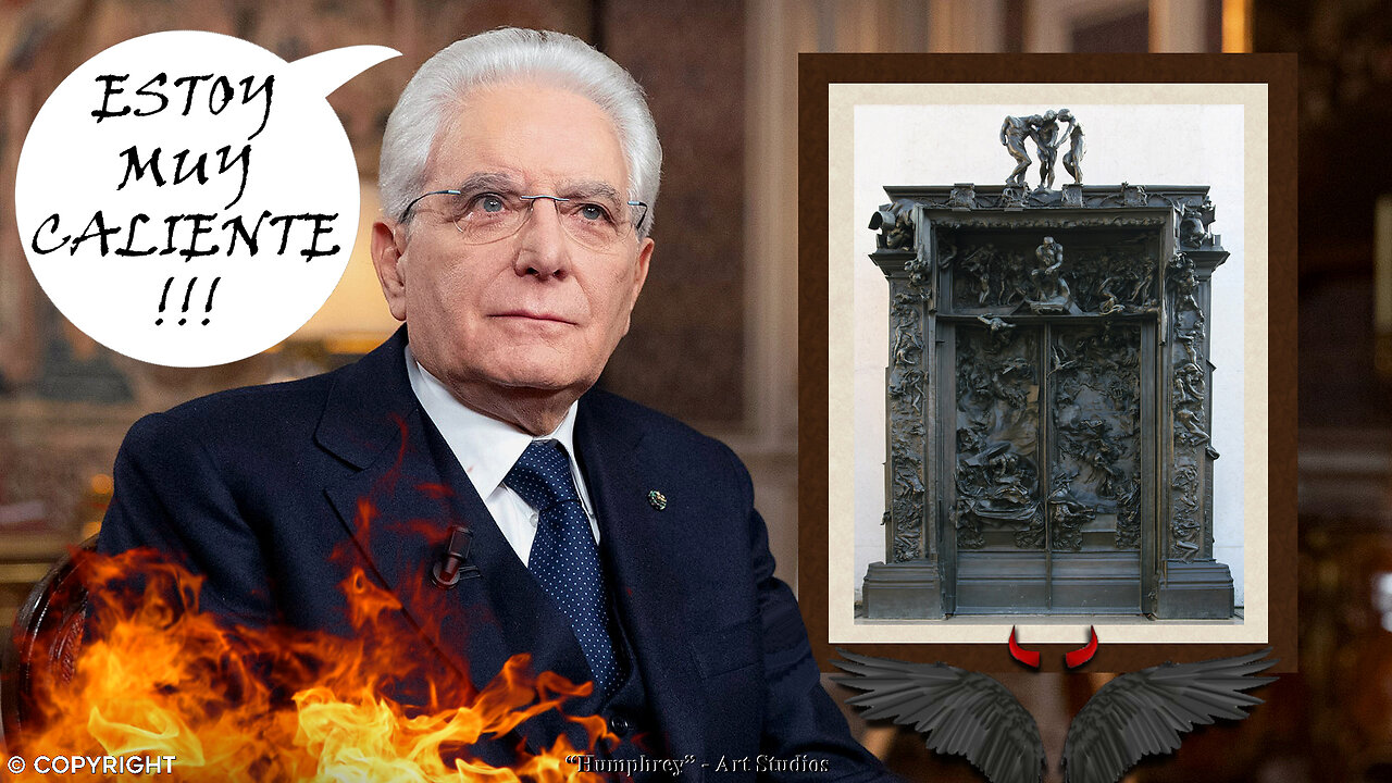 “MATTARELLA CORRE IL SERIO RISCHIO DI AVERVI UN 🔥'ACCESSO VELOCE E PRIVILEGIATO', CONSIDERATO CHE /'LE PORTE DELL'INFERNO'\ SONO STATE ESPOSTE -AL QUIRINALE-, FINO AL 9 GENNAIO 2022, SOLO A POCHI PASSI DALLA SUA SUITE?!”