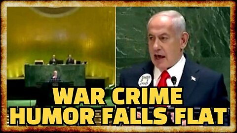 Bibi Tells VILE 'Pager' Jokes To MOSTLY EMPTY U.N. 