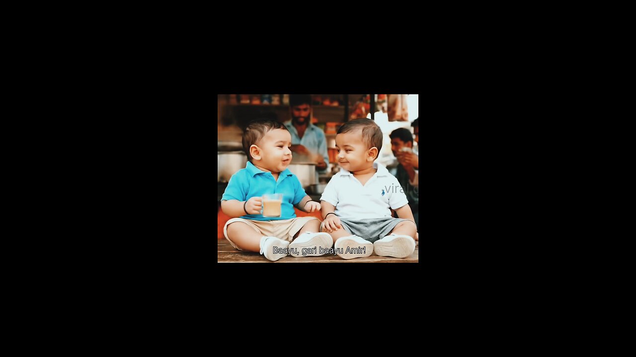 "दो नन्हे मुन्नों की क्यूट बातें 🍼💬"