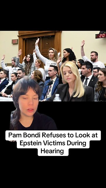Pam Bondi WON’T LOOK at the Epstein Victims During Hearing
