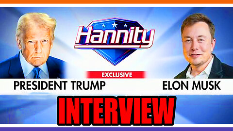 🔴LIVE: Trump & Elon Musk Interviewed by Sean "Warmonger" Hannity 🟠⚪🟣