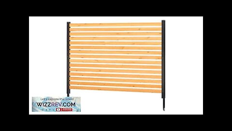 Wood Privacy Fence 1 Panel Slatted Air Conditioner Fence 39" W x Review