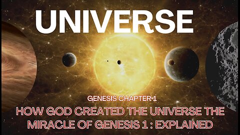 How GOD Created the Universe The Miracle of Genesis 1 Explained.