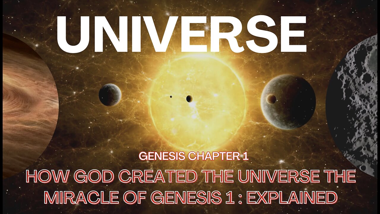 How GOD Created the Universe The Miracle of Genesis 1 Explained.