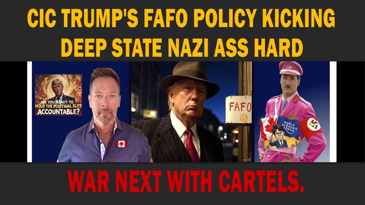 CIC TRUMP'S FAFO POLICY KICKING DEEP STATE NAZI ASS HARD - WAR NEXT WITH CARTELS.- Sunday - January 26, 2026