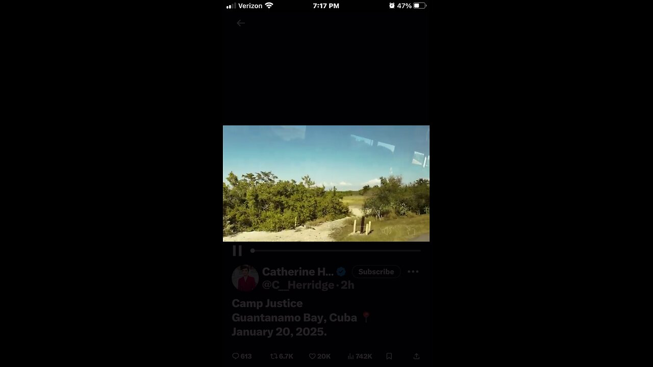 Camp Justice Guantanamo Bay, Cuba 📍 January 20, 2025. Subscribe on @X for exclusive access to o