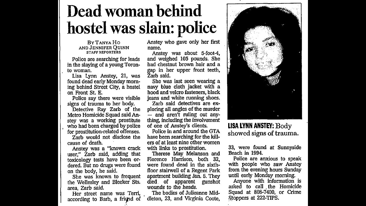 The Unsolved Murder of Lisa Anstey: The Street City Mystery