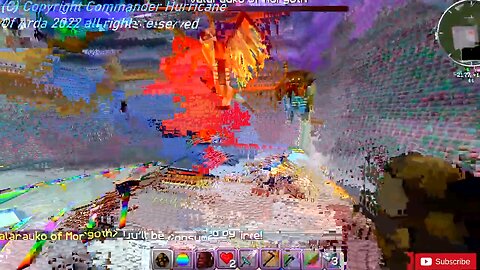 Minecraft mob battle rainbow centipede vs balrog of morgoth