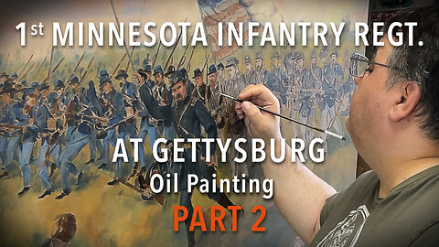 1st Minnesota Regiment at Gettysburg Oil Painting Artwork Part 2