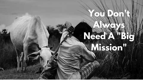 You Don't Always Need a "Big Mission"