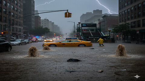 Torrential rain brings floods to New York, New Jersey