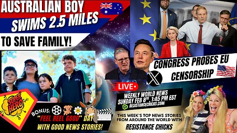Australian Boy Hero Saves Family | Congress Probes EU Censorship | Feel Good Stories | World News