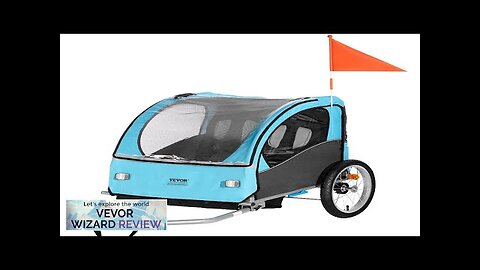 VEVOR Bike Trailer for Toddlers Kids Double Seat 110 lbs Load Tow Review