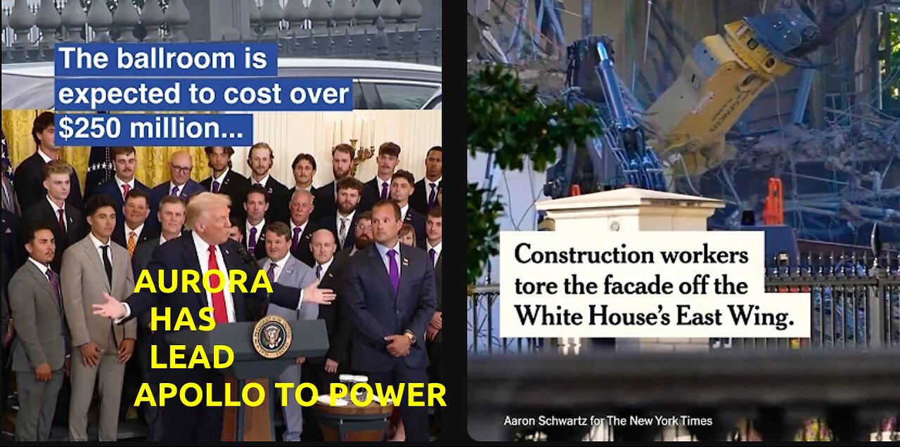 White House Symbolically Changes For NWO, New-Atlantean Empire