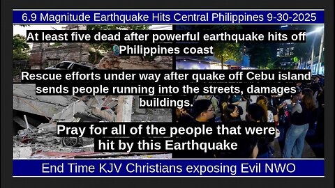 6.9 Magnitude Earthquake Hits Central Philippines 9-30-2025