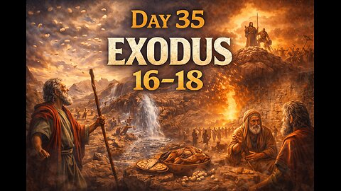 📖 Bible in a Year - Day 35: Exodus 16–18 (Manna, Water from the Rock, and Victory in the Wilderness)