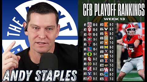 CFP Rankings Breakdown | Lane Kiffin's Future | Auburn Coaching Search | Andy Staples on TNR