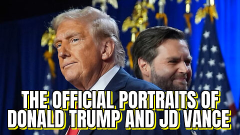 Revelan los retratos oficiales de Donald Trump y JD Vance