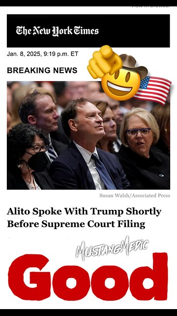 #BreakingNews: Justice Alito spoke with President Trump 🚨 go no!